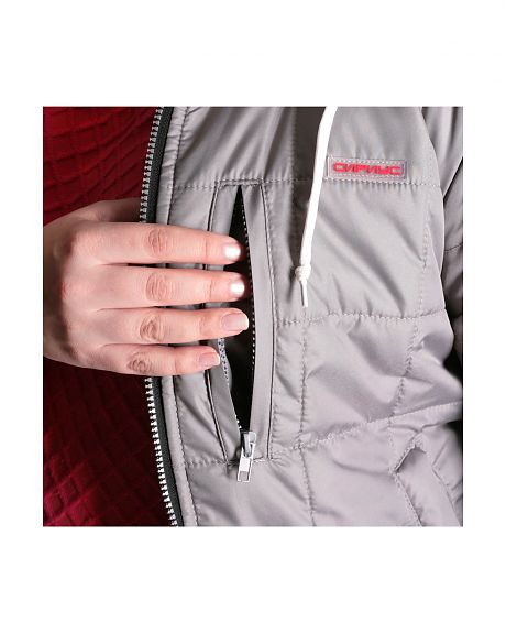 Куртка "СИРИУС-ПРАГА-Люкс" женская, светло-серая Артикул: 104944 — изображение 4