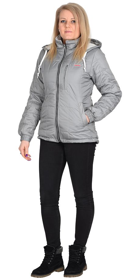 Куртка "СИРИУС-ПРАГА-Люкс" женская, светло-серая Артикул: 104944 — изображение 2