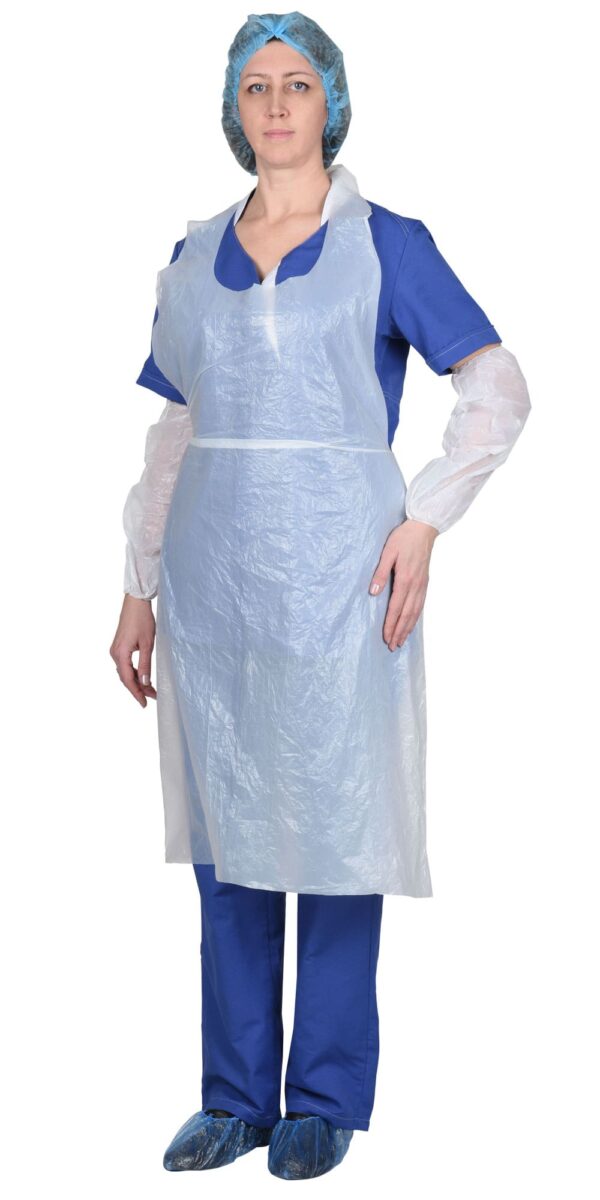 купить фартук одноразовый ПНД 76х120см белый Артикул
