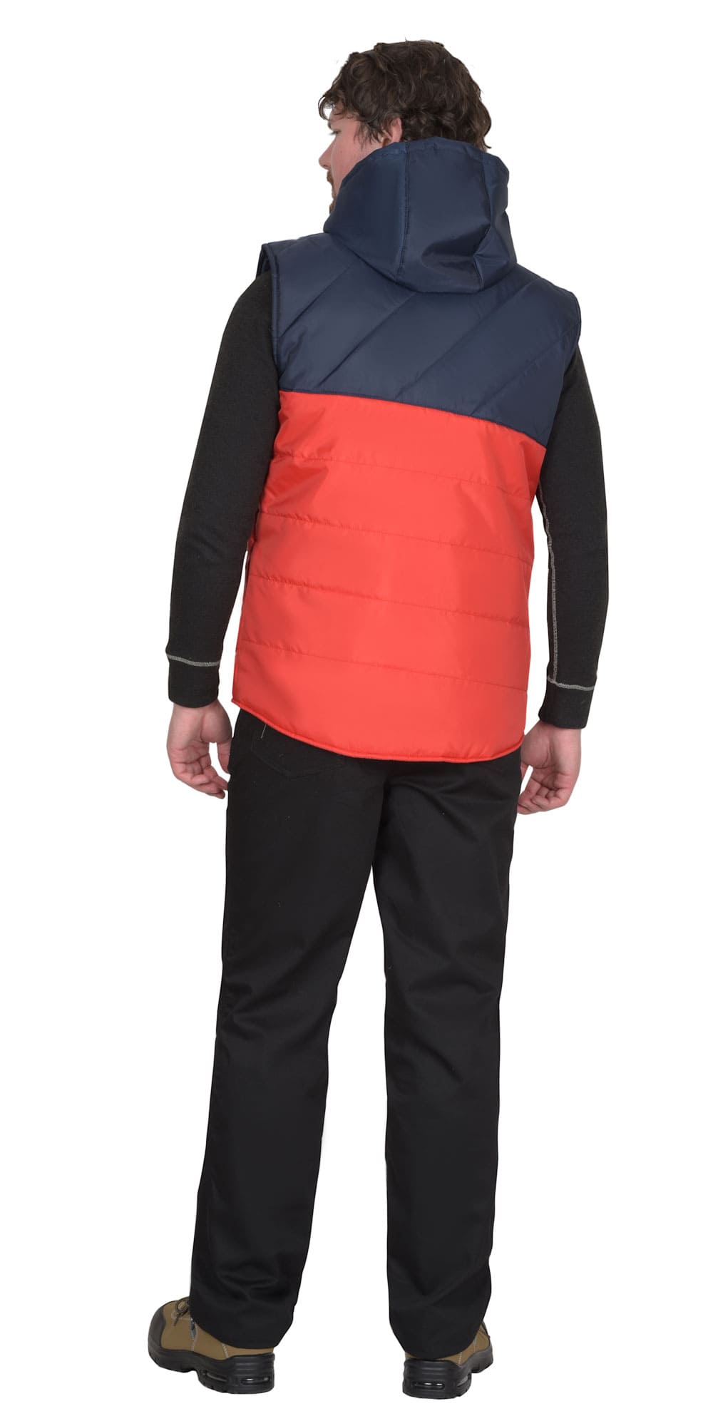 Жилет утепленный СИРИУС-ЭЛЬБРУС красный с темно-синим Арт: 115195 — изображение 3