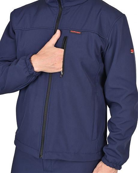 Куртка "СИРИУС-Азов" синий софтшелл пл 350 г/кв.м Артикул: 116319 (Видео) — изображение 3
