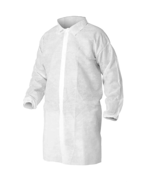 Купить халат одноразовый спанбонд 25 г/м2 белый Артикул