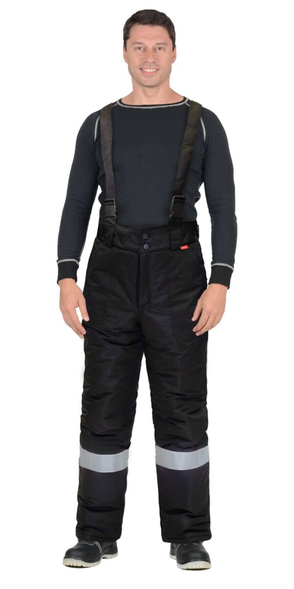 Брюки СИРИУС-АЛЕКС зимние, черные с СОП Артикул: 150267