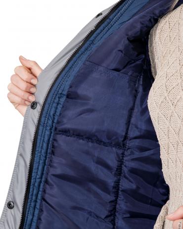 Куртка женская "СИРИУС-ФРИСТАЙЛ"синяя со стальным. арт. 109033
