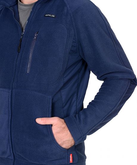 Куртка флисовая "СИРИУС-Актив" синяя отделка синяя Артикул: 04397