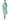 Халат "СИРИУС-КЛАССИКА" женский мятный с темно-зеленым (СТ) Артикул: 01204