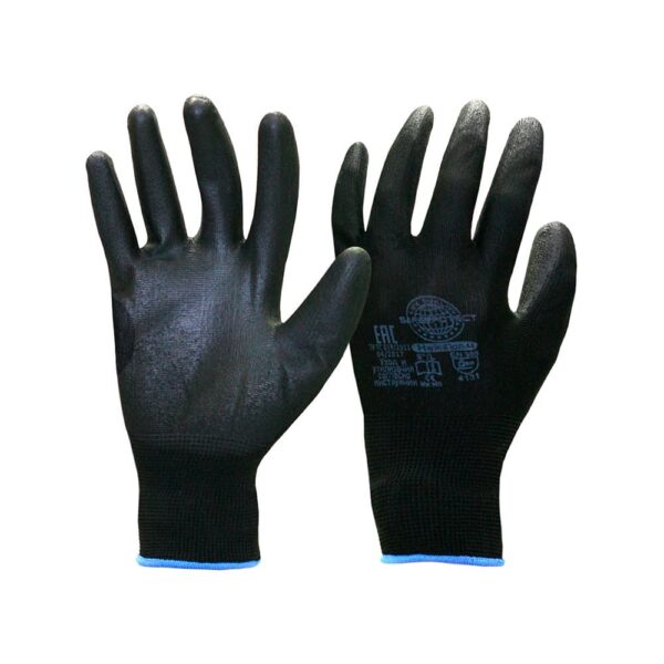 Перчатки Safeprotect НейпНит (нейлон+нитрил, серый с синим) Артикул: 03057